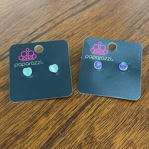 2 Pairs Paparazzi Stud Earrings